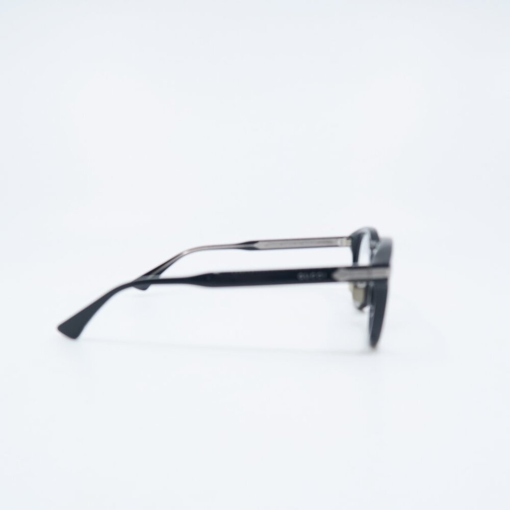 Gucci GG0071O 001 50mm Black Gloss and Titanium New Men's Eyeglasses Frames. - Picture 5 of 8